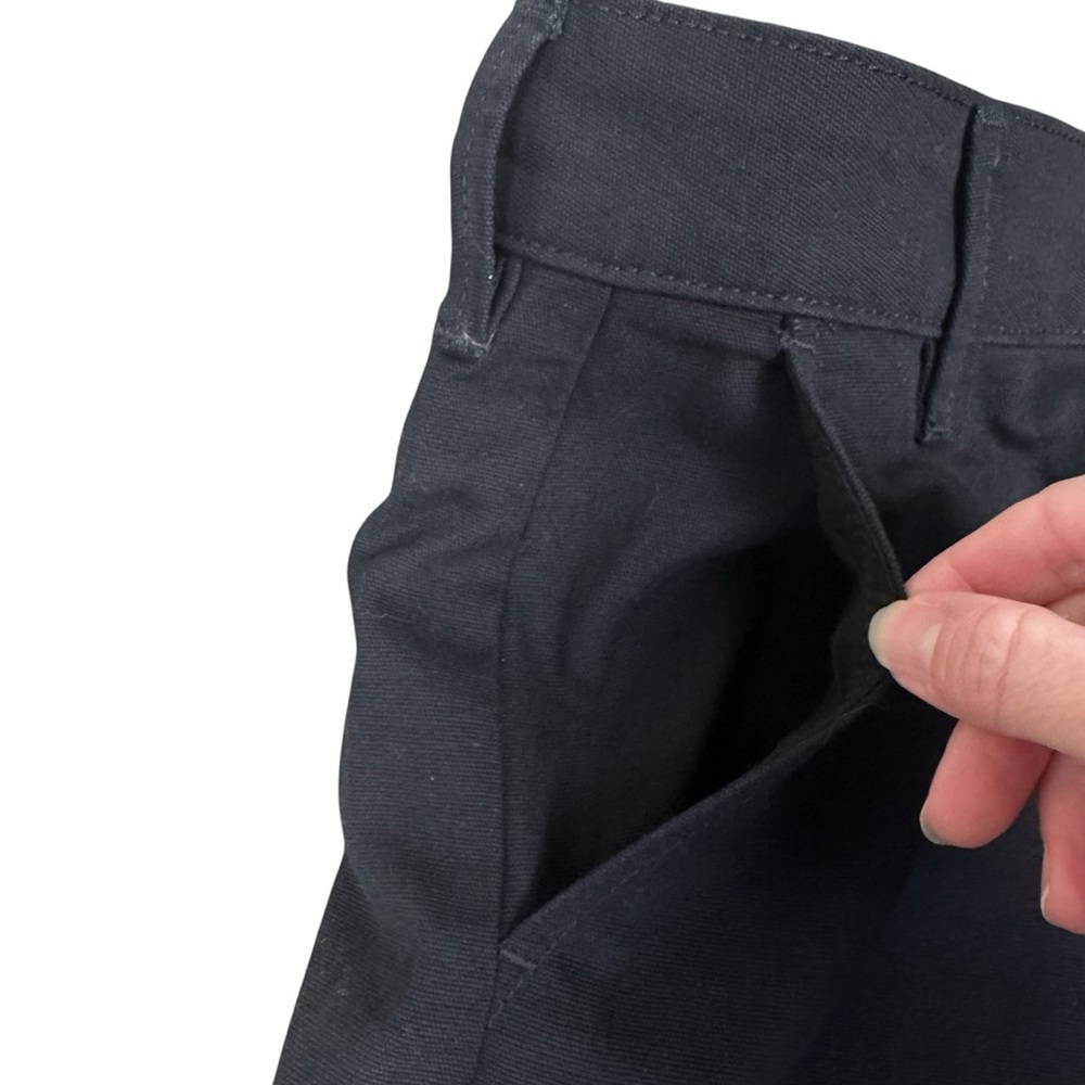 NEW American Giant Women's Black Wide Leg Pants — Business Casual Work Size 0 - Picture 3 of 9